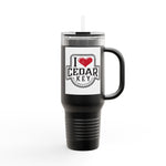I Love Cedar Key Insulated Travel Mug | 40oz | Perfect for Beach Lovers, Outdoor Adventures, Gifts, Road Trips, Summer Travels
