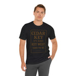 Cedar Key Graphic Tee, Unisex Shirt, Perfect for Beach Lovers, Vacation Souvenir, Casual Wear, Gift for Travelers