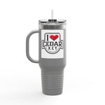 I Love Cedar Key Insulated Travel Mug | 40oz | Perfect for Beach Lovers, Outdoor Adventures, Gifts, Road Trips, Summer Travels