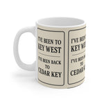 Souvenir Travel Mug, I've Been to Key West Coffee Cup, Gift for Travelers, Vacation Memories, Florida Trip
