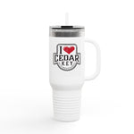 I Love Cedar Key Insulated Travel Mug | 40oz | Perfect for Beach Lovers, Outdoor Adventures, Gifts, Road Trips, Summer Travels