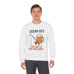 Cedar Key Fishing Sweatshirt | Unisex Crewneck | Perfect Gift for Outdoor Lovers | Casual Wear | Beach Day