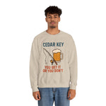 Cedar Key Fishing Sweatshirt | Unisex Crewneck | Perfect Gift for Outdoor Lovers | Casual Wear | Beach Day