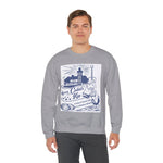 Cedar Key Crewneck Sweatshirt, Cozy Casual Wear, Nautical Apparel, Beach Lover Gift, Summer Vibes, Unisex Clothing