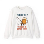 Cedar Key Fishing Sweatshirt | Unisex Crewneck | Perfect Gift for Outdoor Lovers | Casual Wear | Beach Day