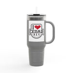 I Love Cedar Key Insulated Travel Mug | 40oz | Perfect for Beach Lovers, Outdoor Adventures, Gifts, Road Trips, Summer Travels
