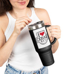 I Love Cedar Key Insulated Travel Mug | 40oz | Perfect for Beach Lovers, Outdoor Adventures, Gifts, Road Trips, Summer Travels