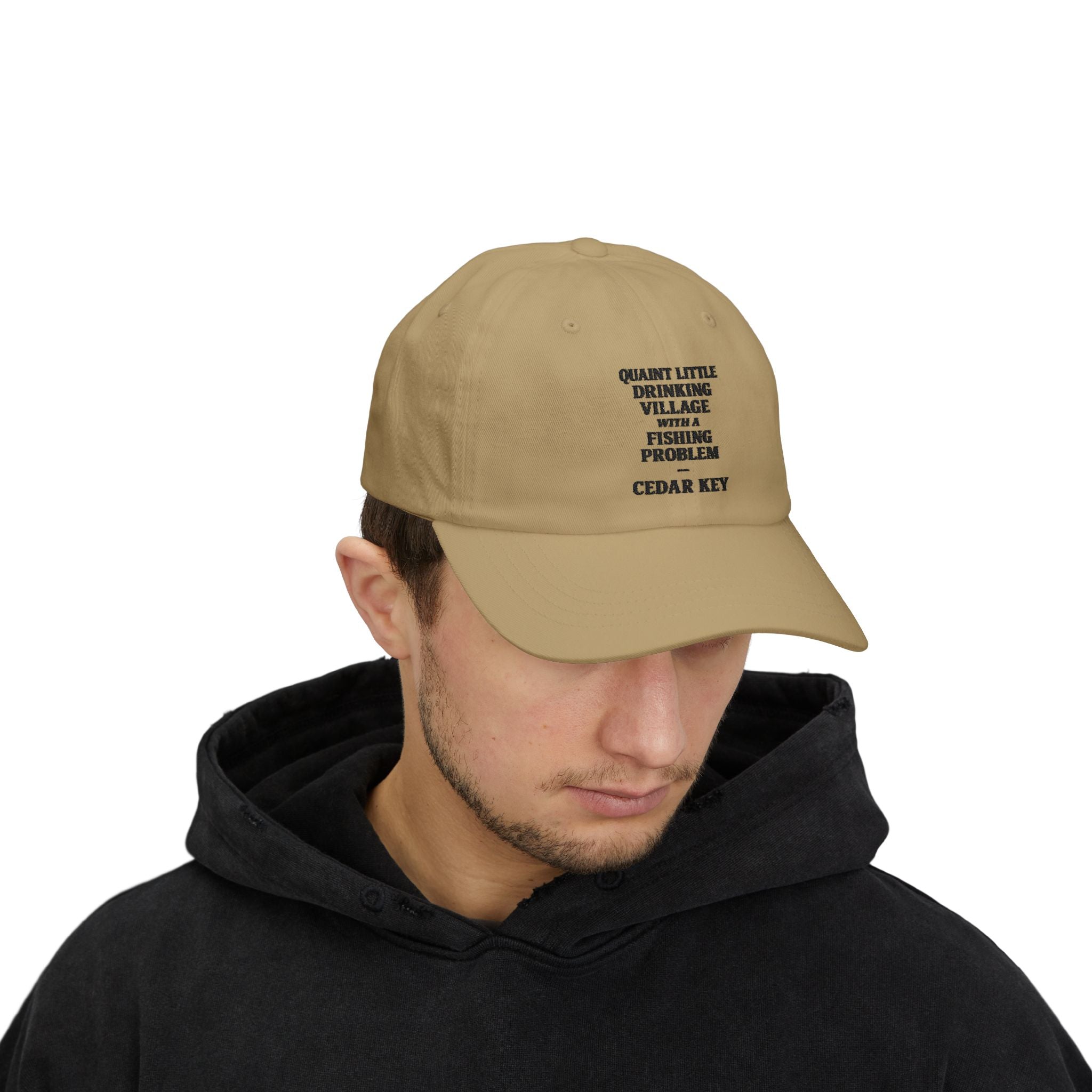 Quaint Drinking Village Fishing Problem Cap