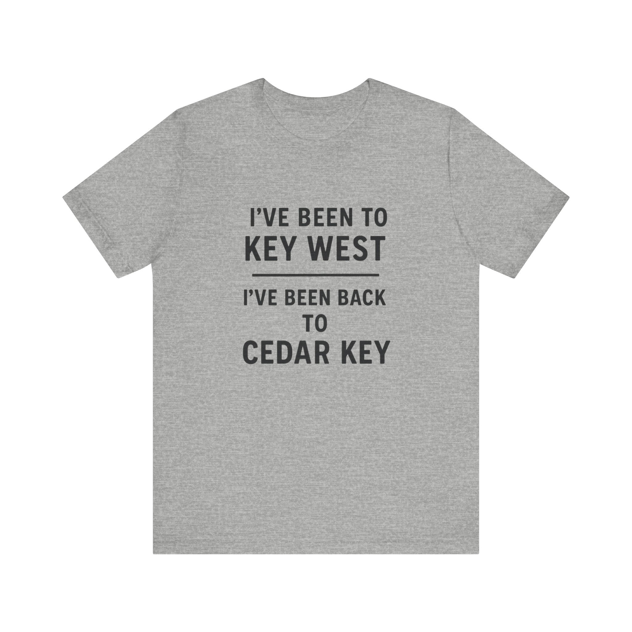 Key West & Cedar Key Adventure Tee - Fun Travel Shirt for Beach Lovers, Vacation Tee, Gift for Travelers, Unisex Graphic Tee