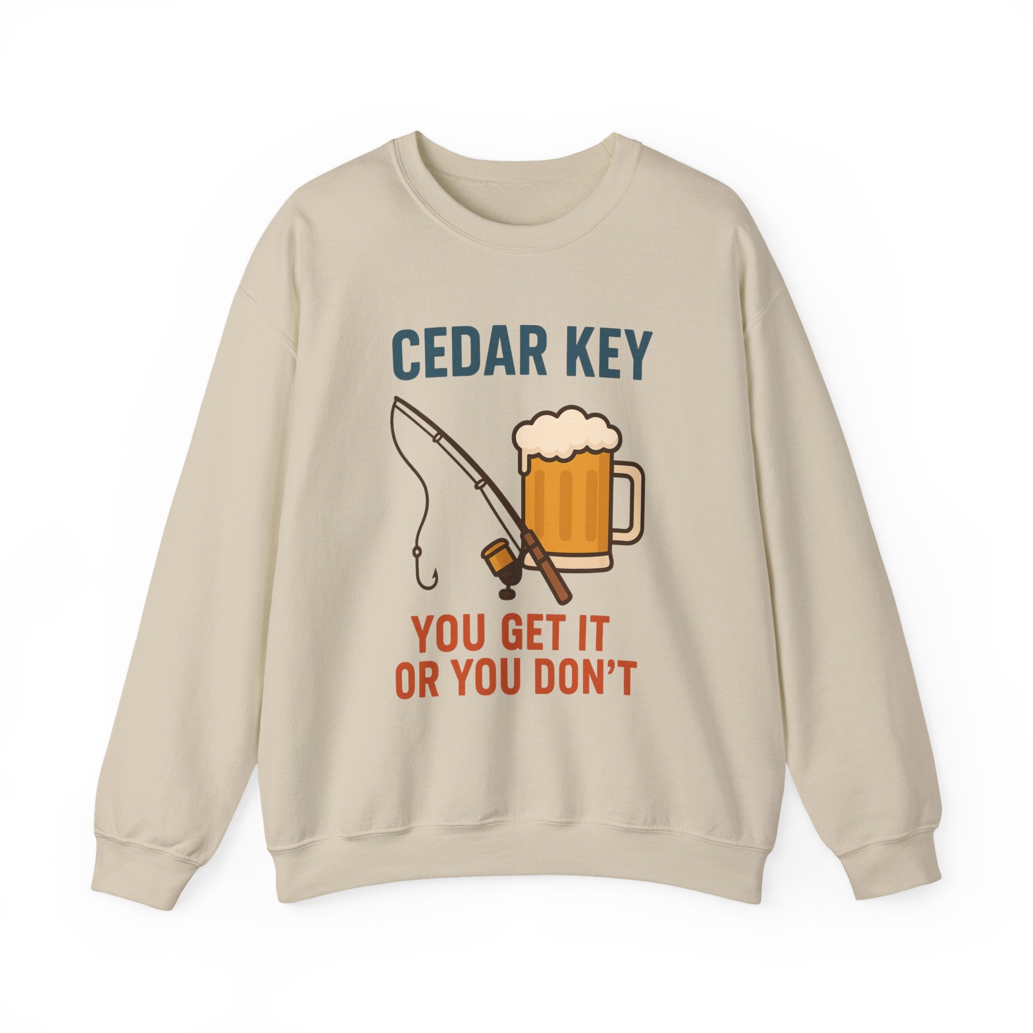 Cedar Key Fishing Sweatshirt | Unisex Crewneck | Perfect Gift for Outdoor Lovers | Casual Wear | Beach Day