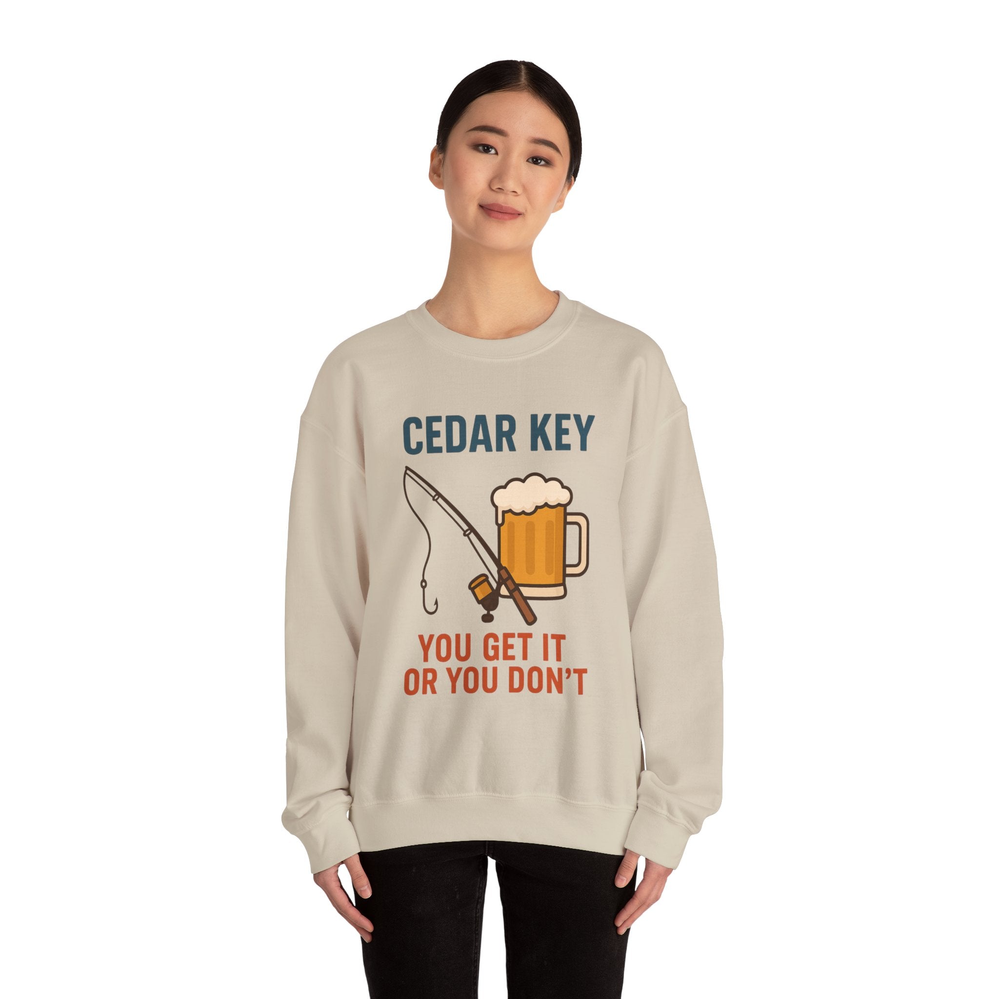 Cedar Key Fishing Sweatshirt | Unisex Crewneck | Perfect Gift for Outdoor Lovers | Casual Wear | Beach Day