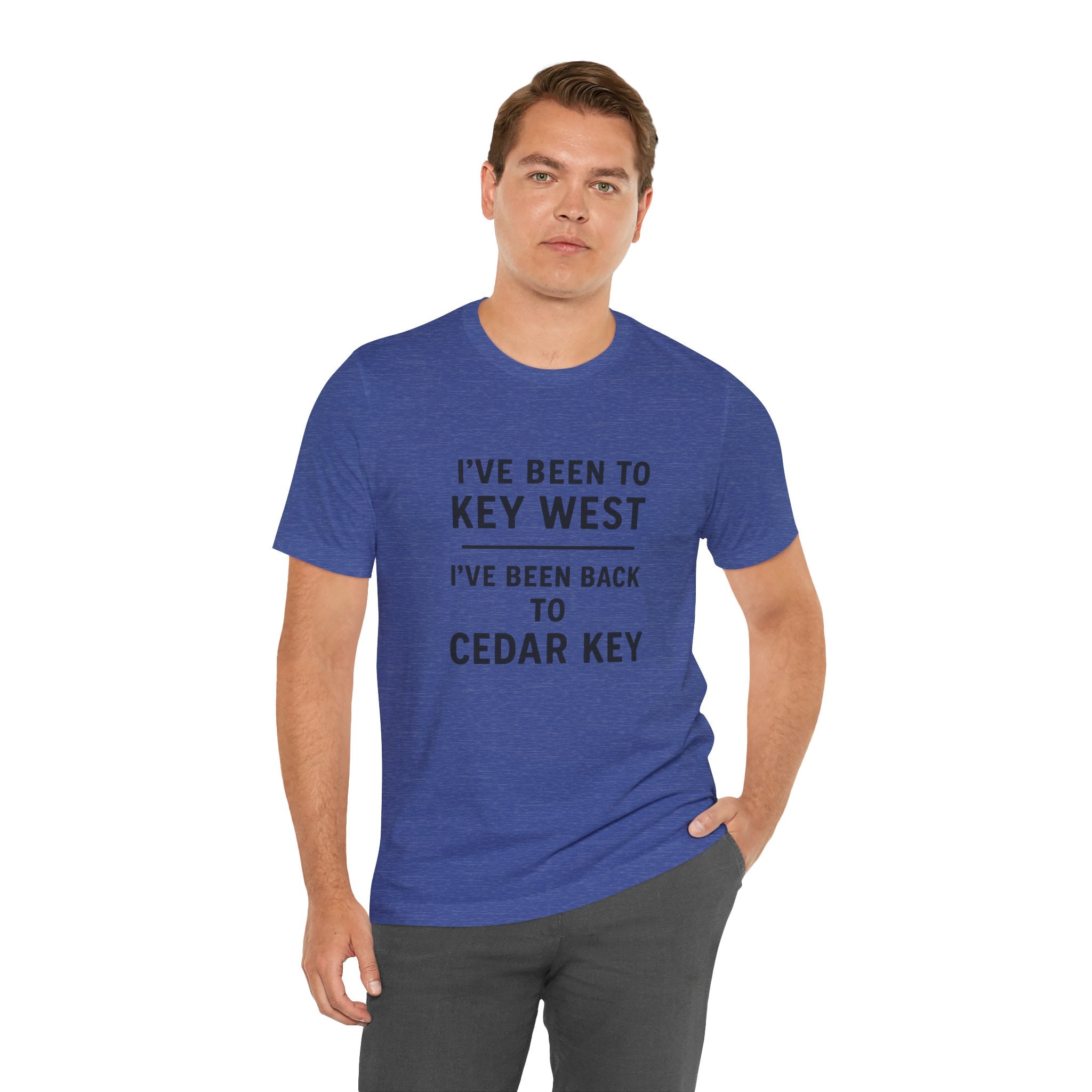 Key West & Cedar Key Adventure Tee - Fun Travel Shirt for Beach Lovers, Vacation Tee, Gift for Travelers, Unisex Graphic Tee