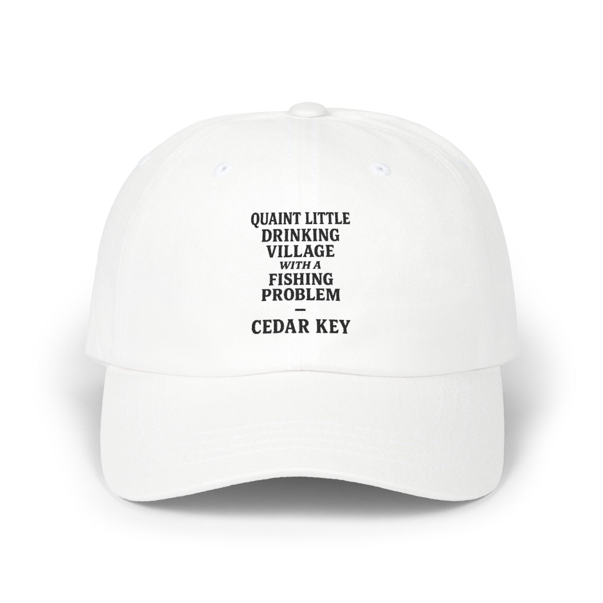 Quaint Drinking Village Fishing Problem Cap