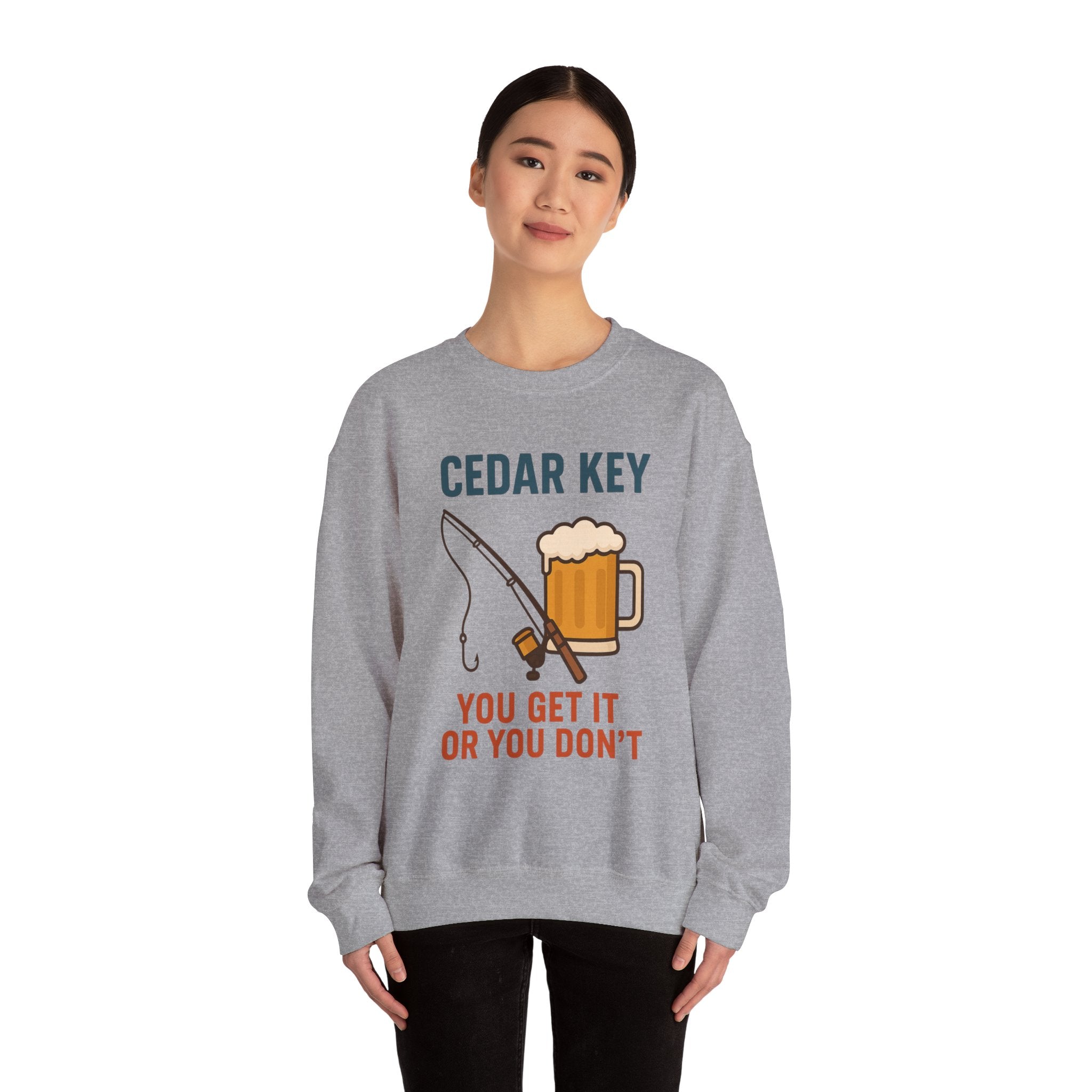 Cedar Key Fishing Sweatshirt | Unisex Crewneck | Perfect Gift for Outdoor Lovers | Casual Wear | Beach Day