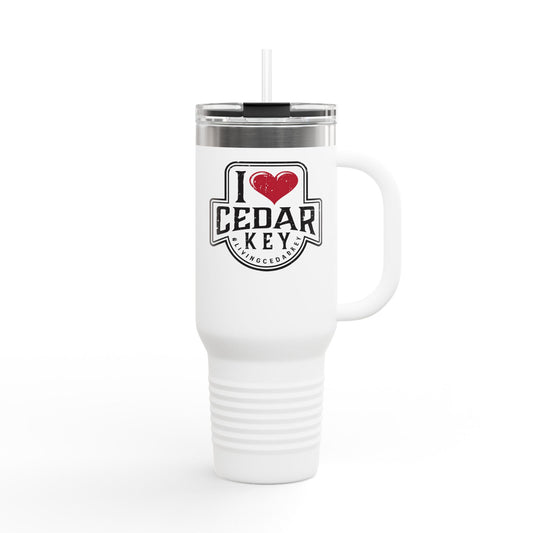 I Love Cedar Key Insulated Travel Mug | 40oz |