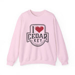 I Love Cedar Key Unisex Sweatshirt