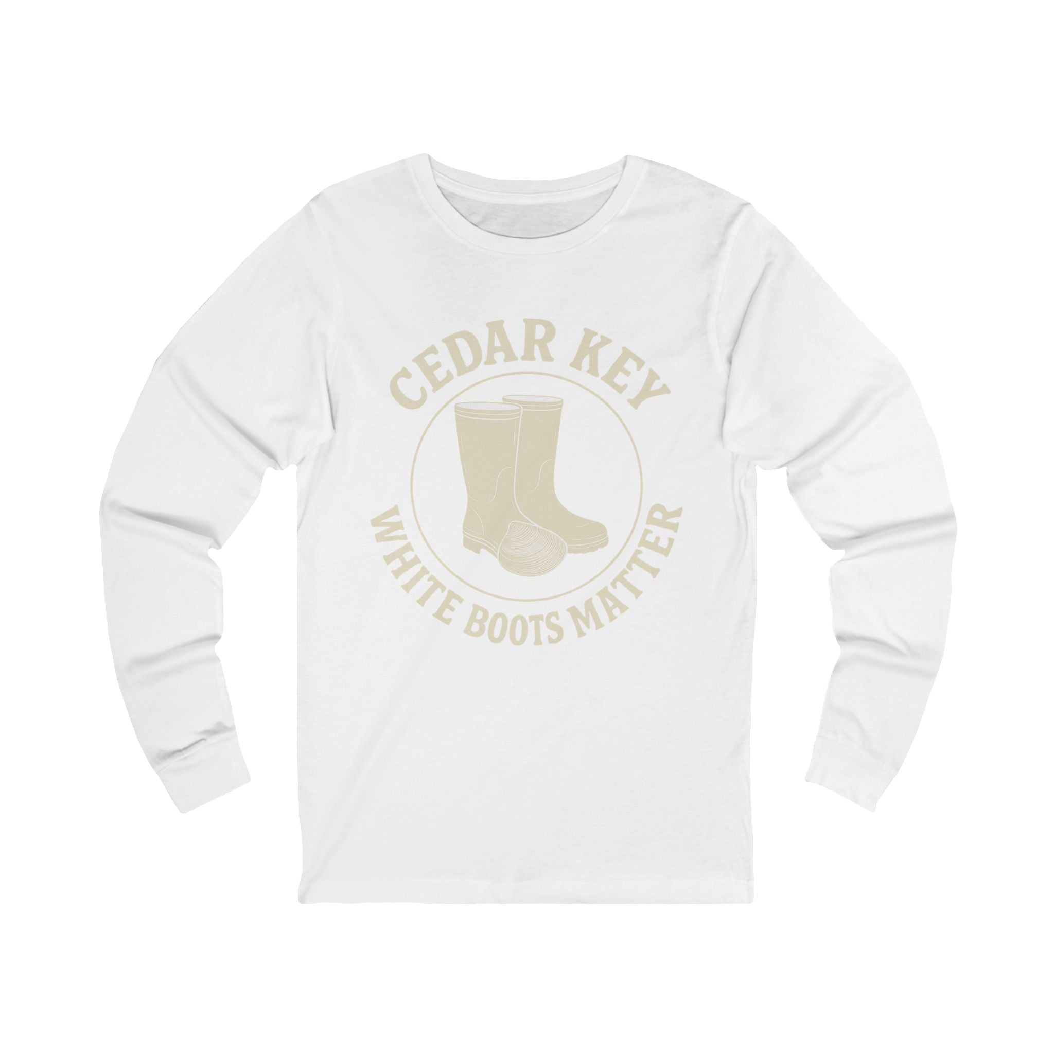 Cedar Key "White Boots Matter" Long Sleeve Tee
