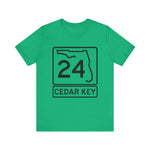 Cedar Key Route 24 Florida T-Shirt