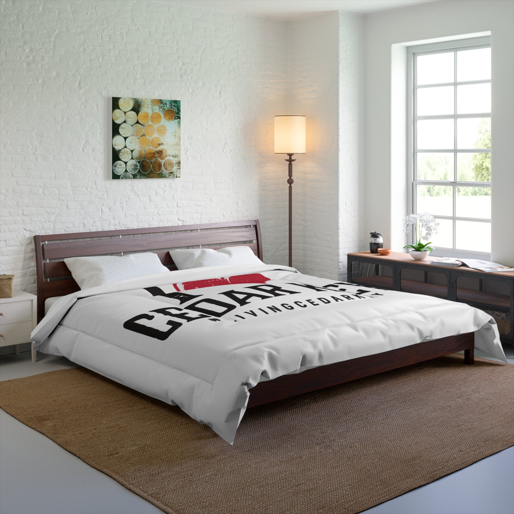 I Heart Cedar Key Comforter – #LivingCedarKey Beach Throw Blanket