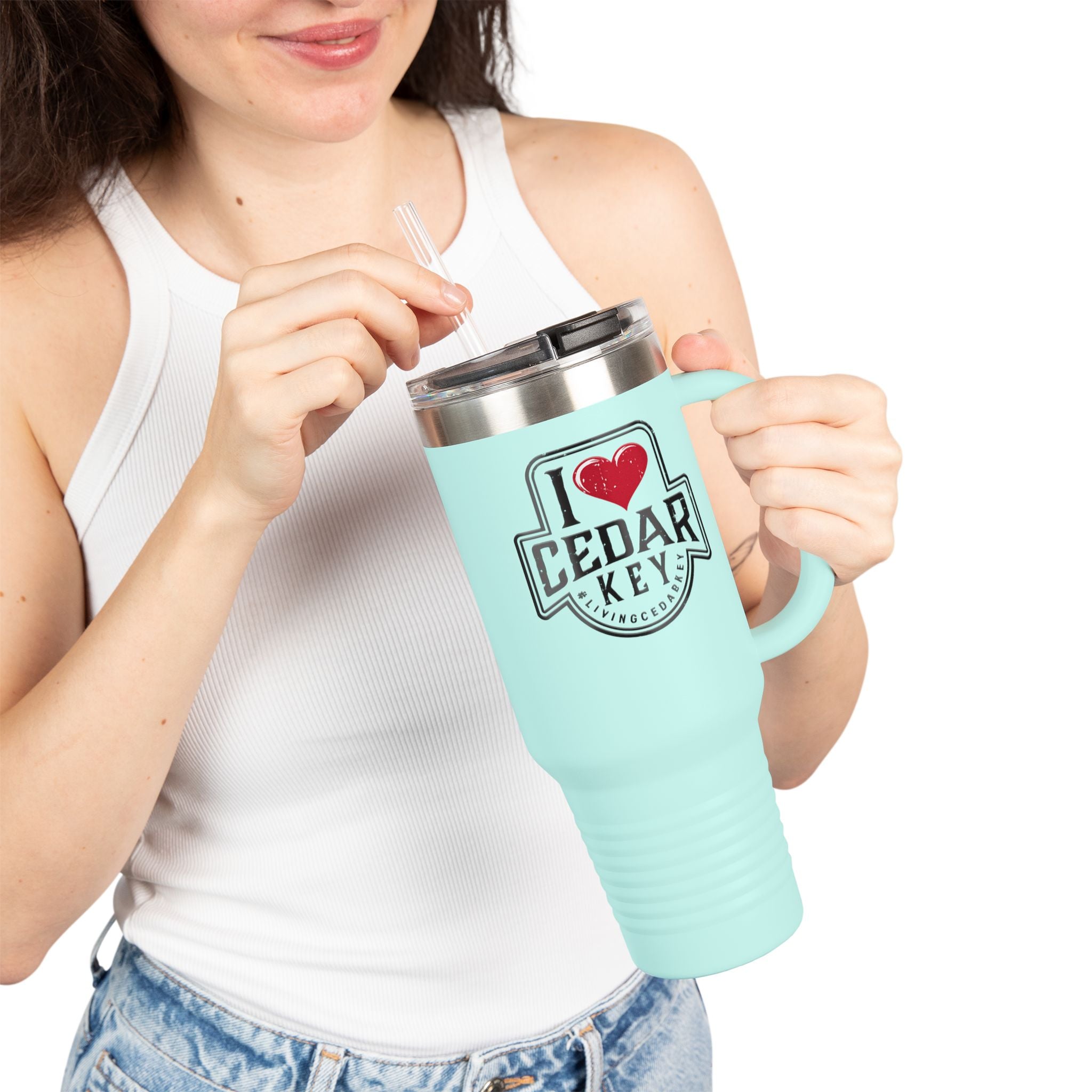 I Love Cedar Key Insulated Travel Mug | 40oz |