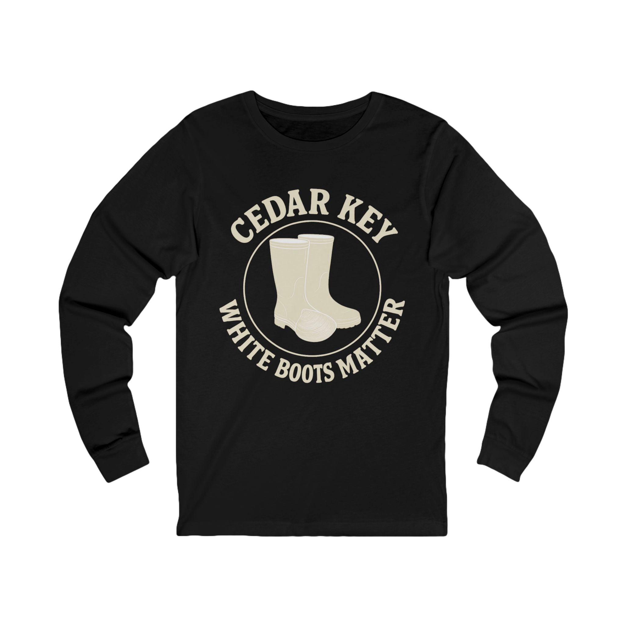 Cedar Key "White Boots Matter" Long Sleeve Tee