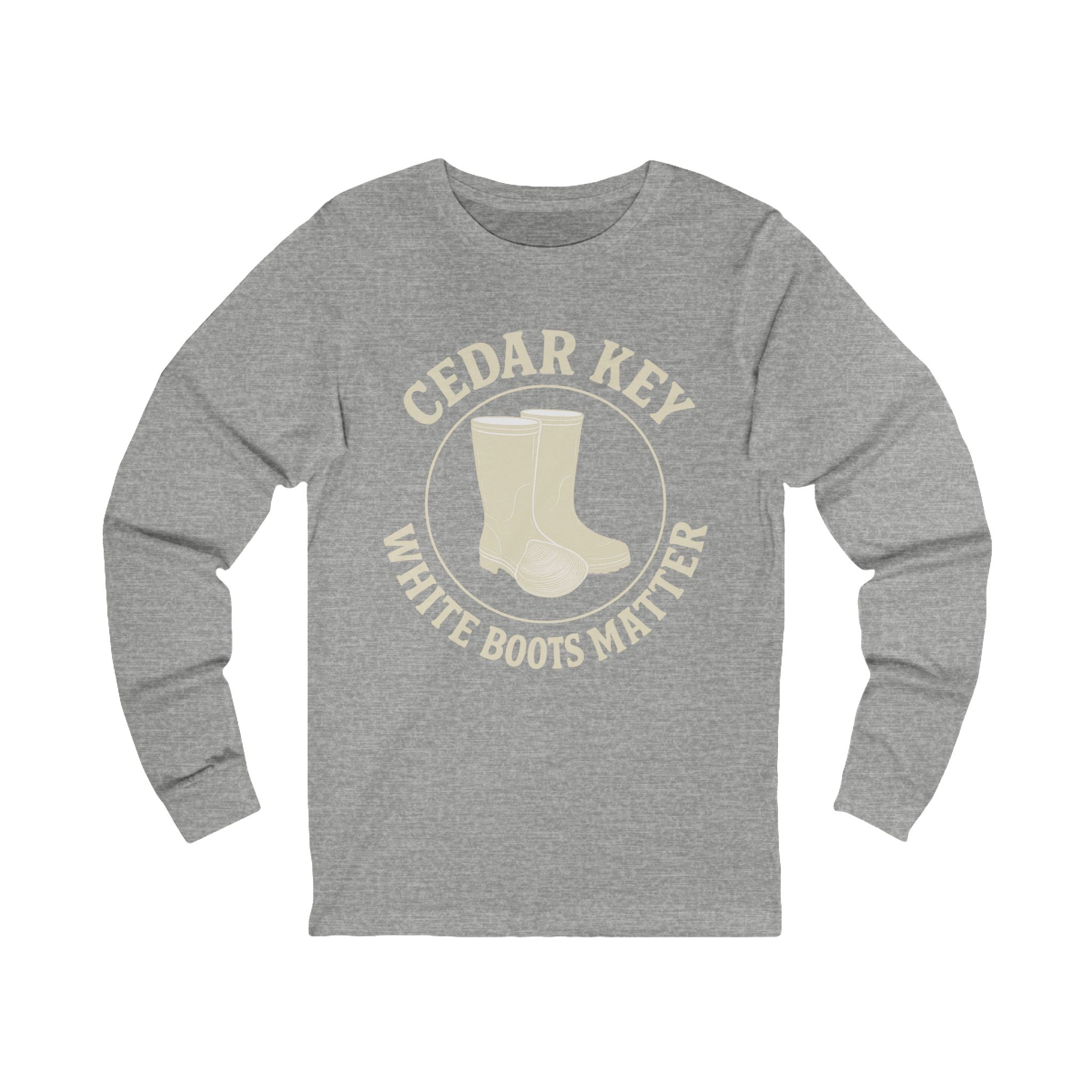Cedar Key "White Boots Matter" Long Sleeve Tee