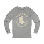 Cedar Key "White Boots Matter" Long Sleeve Tee