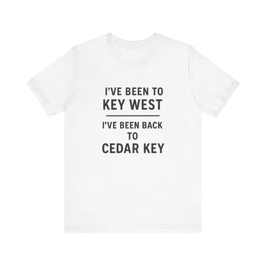 Key West & Cedar Key Adventure Tee - Fun Travel Shirt for Beach Lovers, Vacation Tee, Gift for Travelers, Unisex Graphic Tee