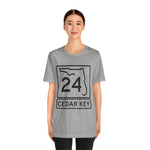 Cedar Key Route 24 Florida T-Shirt