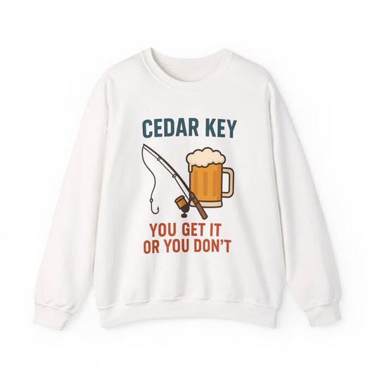 Cedar Key Fishing Sweatshirt | Unisex Crewneck | Perfect Gift for Outdoor Lovers | Casual Wear | Beach Day