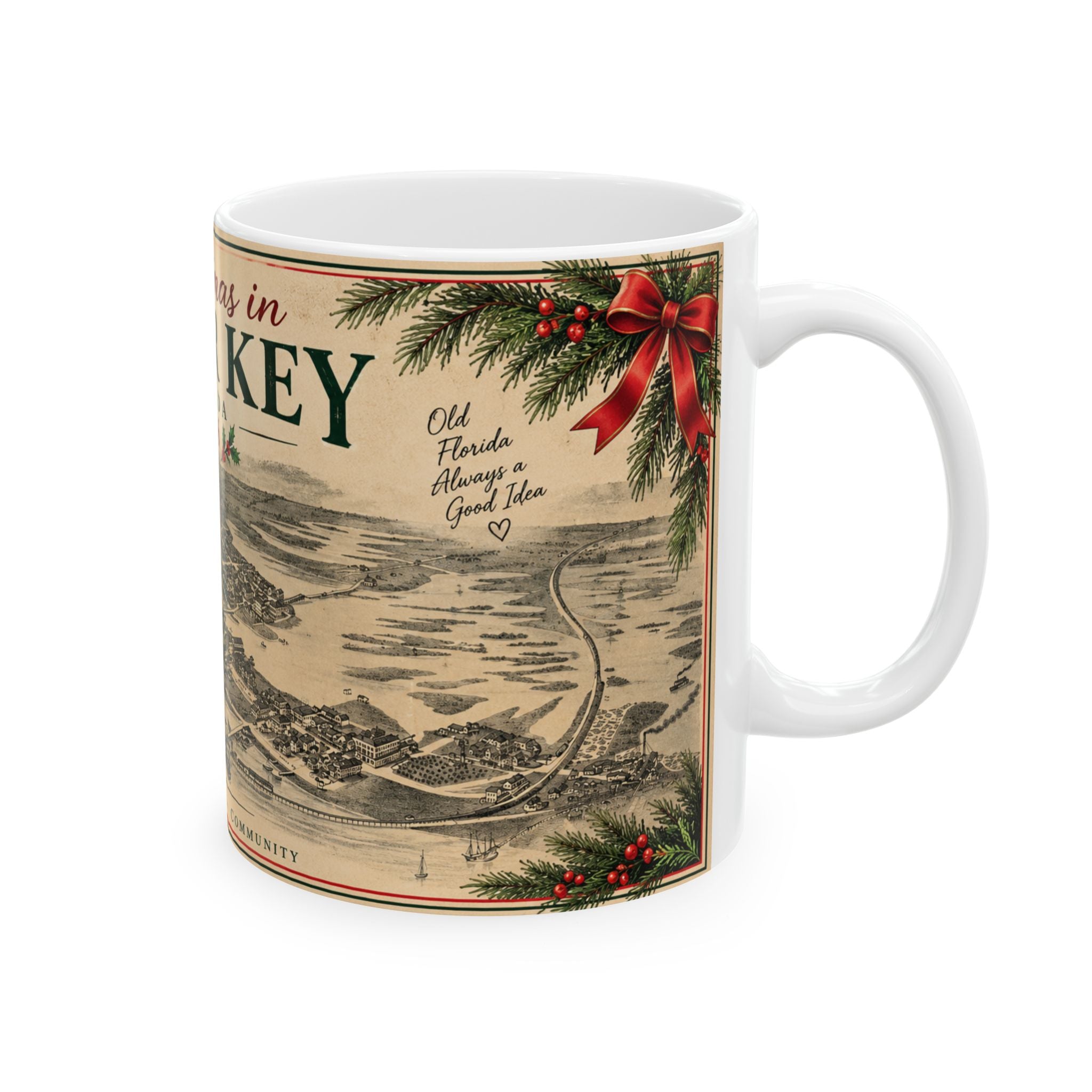 Christmas in Cedar Key 2026 Mug | Historic Florida Christmas Gift