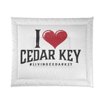 I Heart Cedar Key Comforter – #LivingCedarKey Beach Throw Blanket