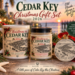 Cedar Key Christmas Gift Set 2026 | Mug, Candle & Historic Ornament